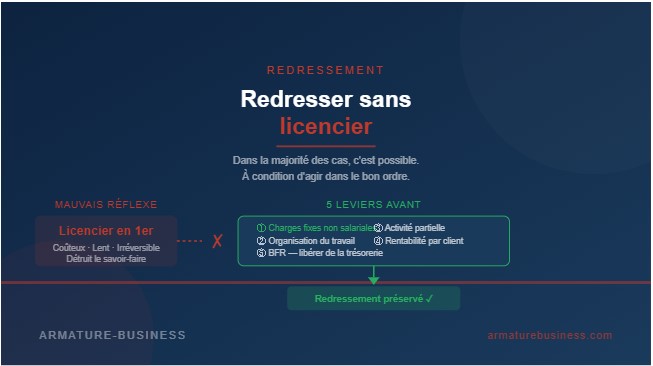 Est-ce que je peux redresser mon entreprise sans licencier : ce que dit vraiment le terrain